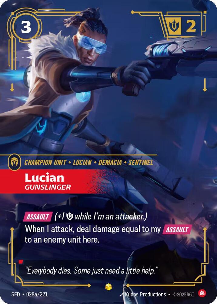 Lucian Gunslinger Alternate Art 028a/221 (Spiritforged)  - Foil | Good Games Adelaide SA