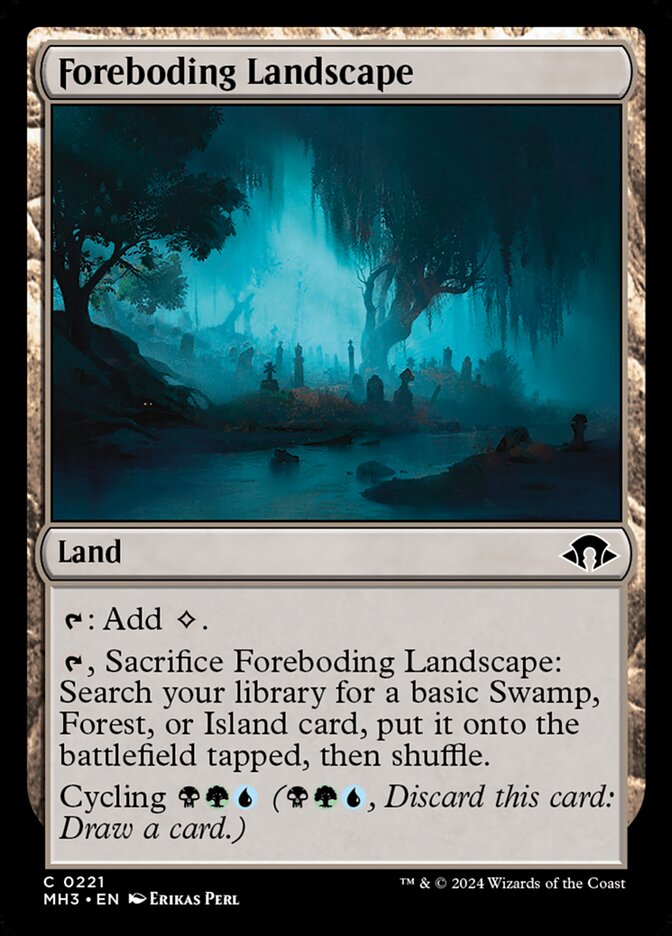 Foreboding Landscape 221 (Modern Horizons 3)  - Foil | Good Games Adelaide SA