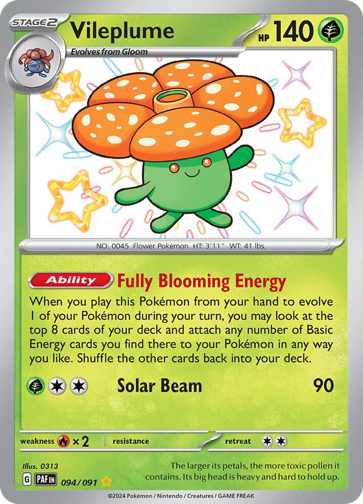 Vileplume 094/091 (SV: Paldean Fates)  - Holofoil | Good Games Adelaide SA