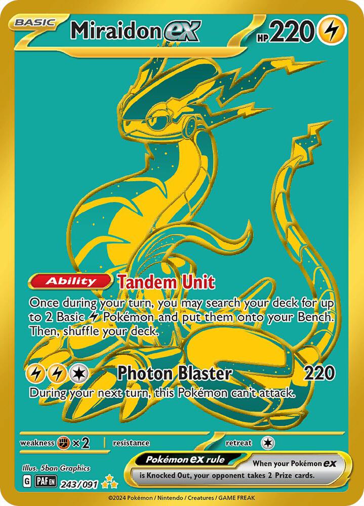 Miraidon ex 243/091 (SV: Paldean Fates)  - Holofoil | Good Games Adelaide SA