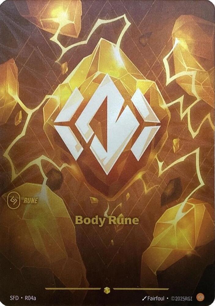 Body Rune Alternate Art R04a (Spiritforged)  - Foil | Good Games Adelaide SA