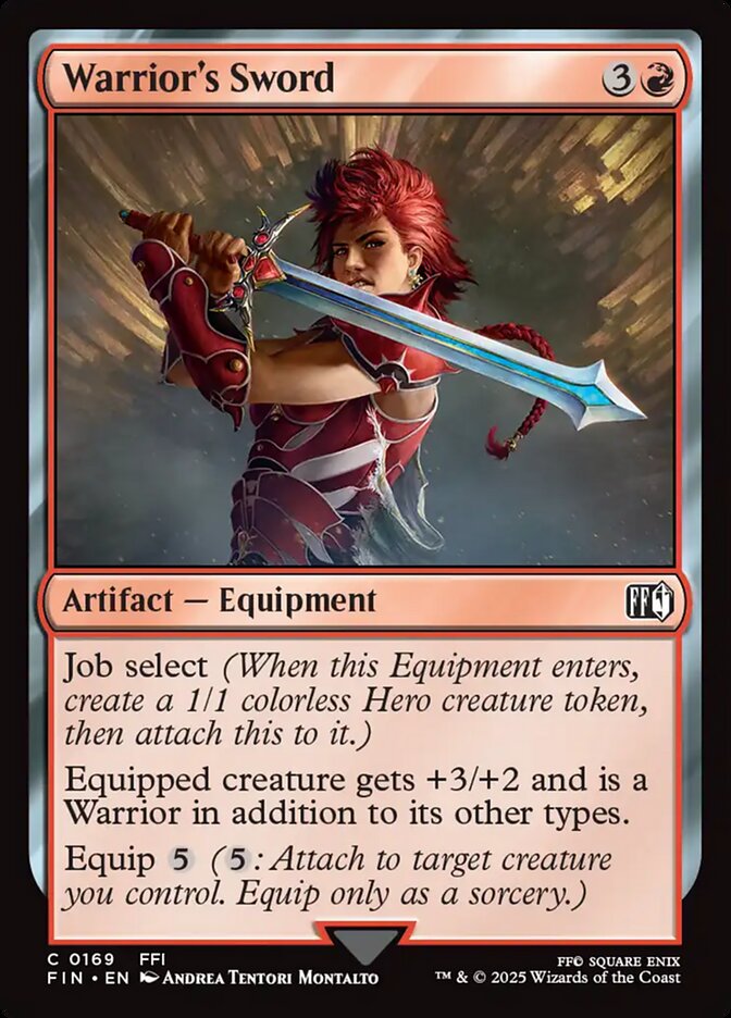 Warrior's Sword 169 (FINAL FANTASY)  - Foil | Good Games Adelaide SA