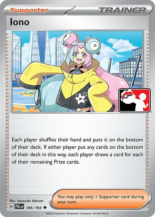 Iono Series 4/5 185/193 (Prize Pack Series Cards)  | Good Games Adelaide SA