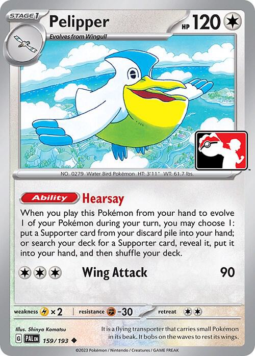 Pelipper Series 4 159/193 (Prize Pack Series Cards)  | Good Games Adelaide SA