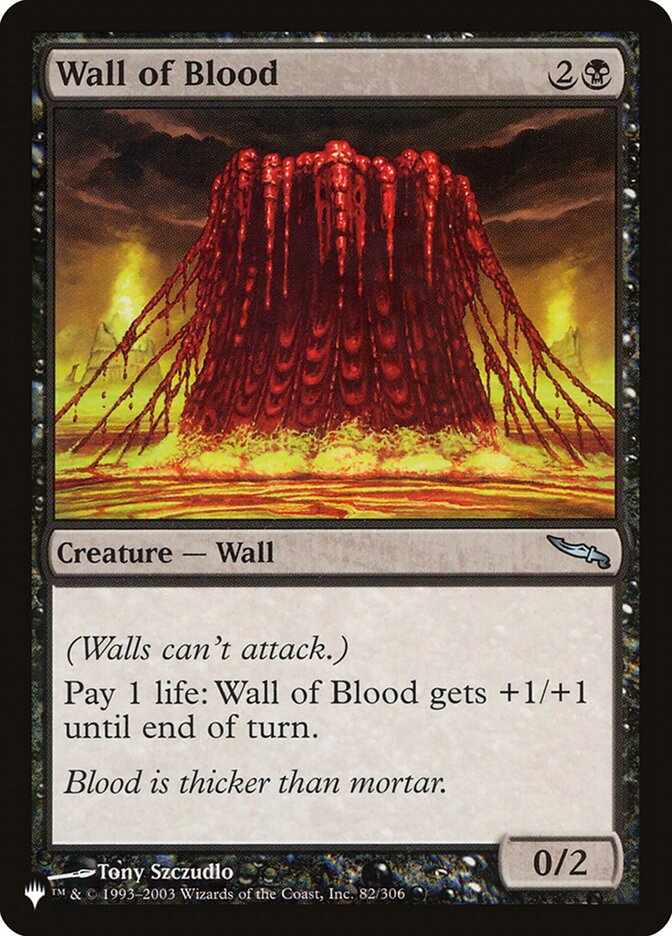 Wall of Blood 82/306 (The List Reprints)  | Good Games Adelaide SA