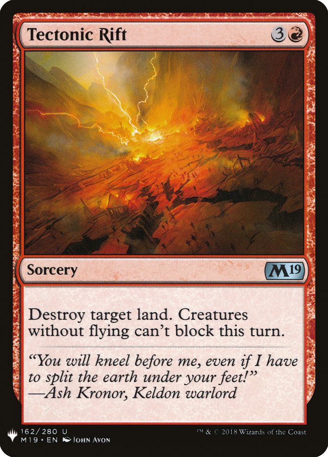 Tectonic Rift 162 (The List Reprints)  | Good Games Adelaide SA