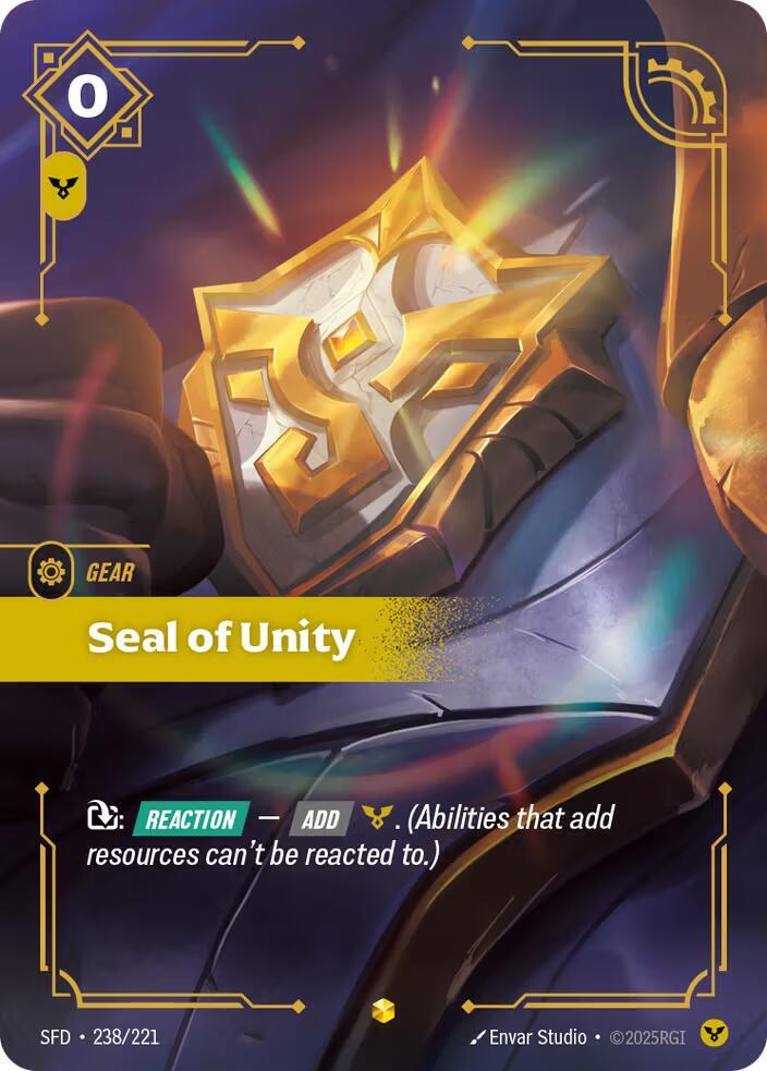 Seal of Unity 238/221 (Spiritforged)  - Foil | Good Games Adelaide SA