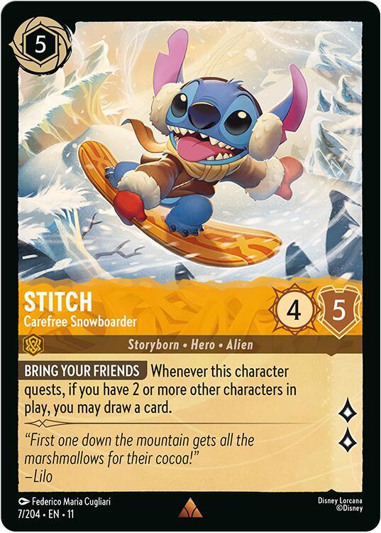 Stitch, Carefree Snowboarder 7/204 (Winterspell)  | Good Games Adelaide SA