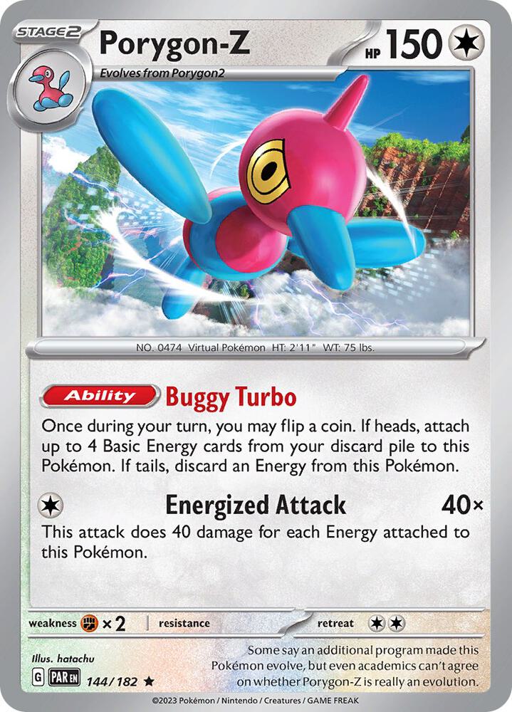 Porygon Z 144/182 (SV04: Paradox Rift)  - Reverse Holofoil | Good Games Adelaide SA