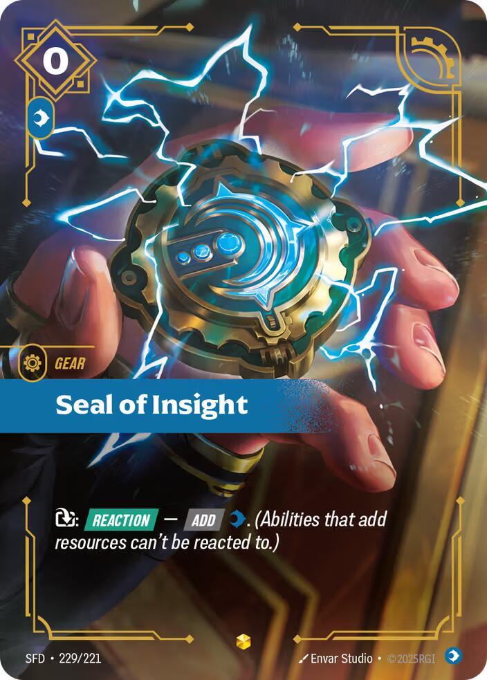 Seal of Insight Overnumbered 229/221 (Spiritforged)  - Foil | Good Games Adelaide SA