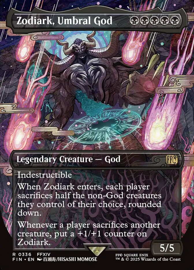 Zodiark, Umbral God 336/309 (FINAL FANTASY)  - Borderless Foil | Good Games Adelaide SA