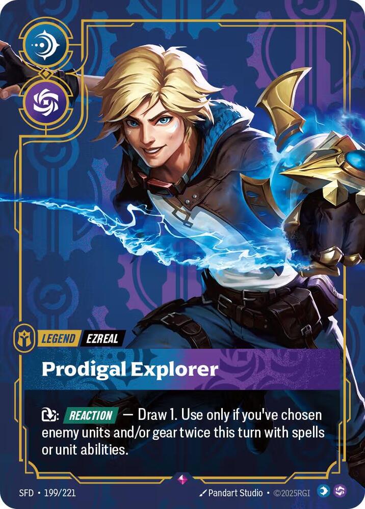 Ezreal Prodigal Explorer 199/221 (Spiritforged)  - Foil | Good Games Adelaide SA
