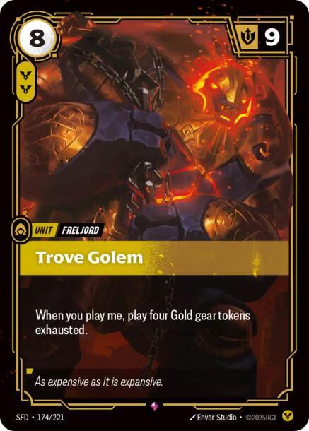 Trove Golem 174/221 (Spiritforged)  - Foil | Good Games Adelaide SA