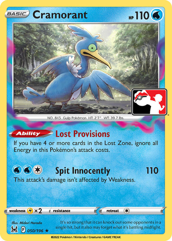 Cramorant Series 3 050/196 (Prize Pack Series Cards)  - Holofoil | Good Games Adelaide SA