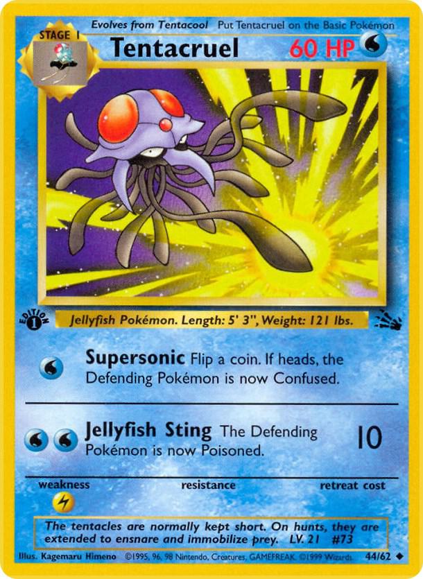 Tentacruel 44/62 (Fossil)  - 1st Edition | Good Games Adelaide SA