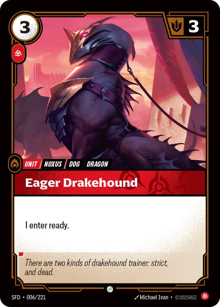 Eager Drakehound 006/221 (Spiritforged)  - Foil | Good Games Adelaide SA