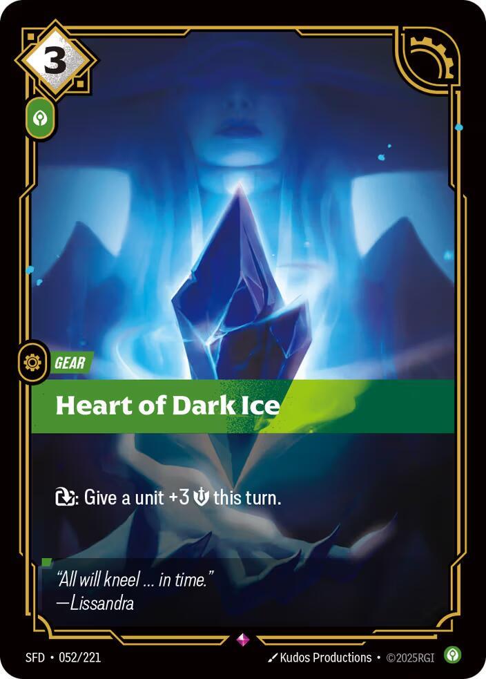 Heart of Dark Ice 052/221 (Spiritforged)  - Foil | Good Games Adelaide SA