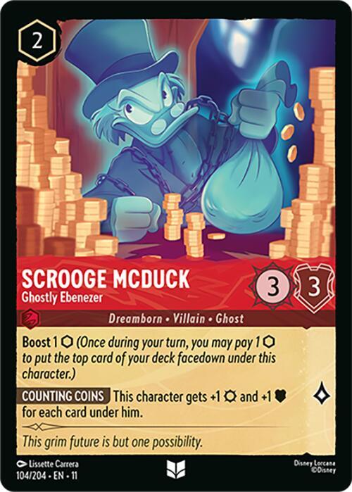 Scrooge McDuck, Ghostly Ebenezer 104/204 ()  | Good Games Adelaide SA