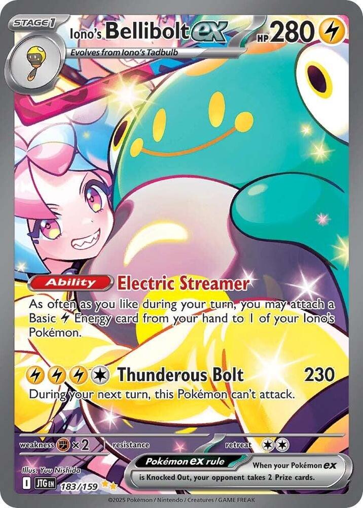 Iono's Bellibolt ex 183/159 (SV09: Journey Together)  - Holofoil | Good Games Adelaide SA