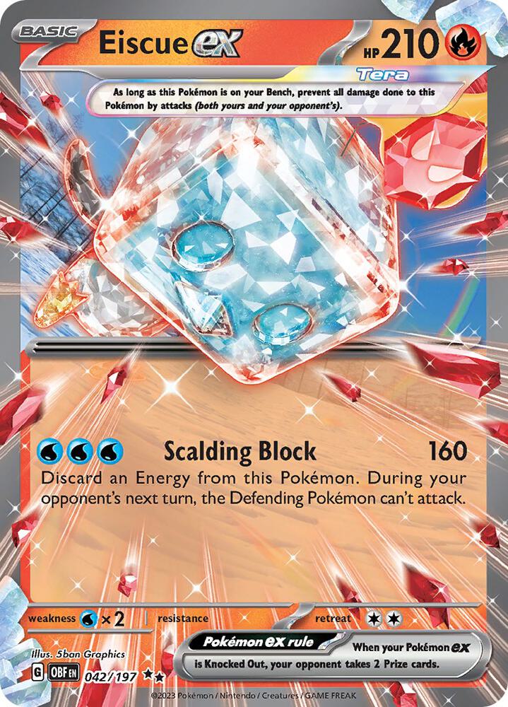 Eiscue ex 042/197 (SV03: Obsidian Flames)  - Holofoil | Good Games Adelaide SA