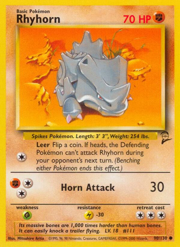 Rhyhorn 090/130 (Base Set 2)  | Good Games Adelaide SA