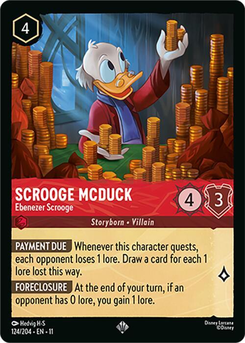 Scrooge McDuck Ebenezer Scrooge 124/204 ()  - Cold Foil | Good Games Adelaide SA