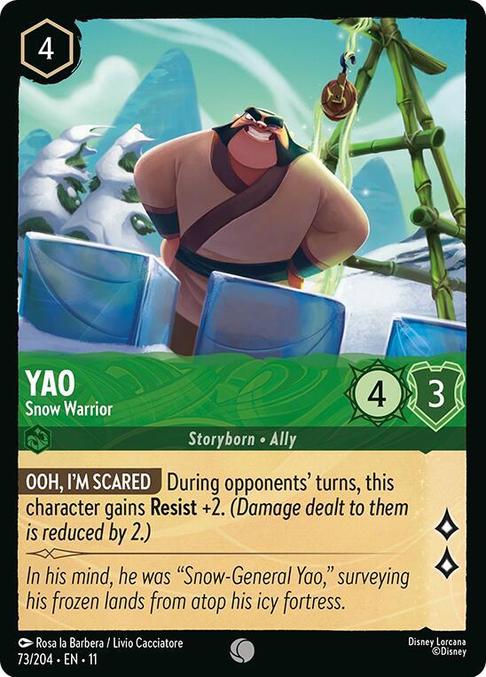 Yao Snow Warrior 73/204 (Winterspell)  | Good Games Adelaide SA