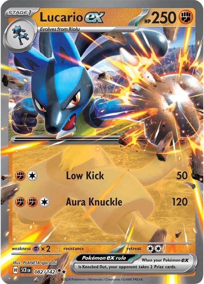Lucario ex 082/142 (SV07: Stellar Crown)  - Holofoil | Good Games Adelaide SA