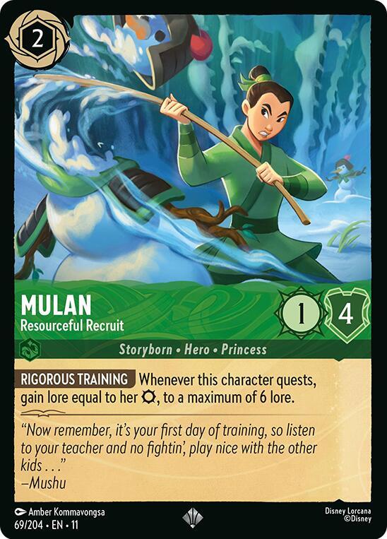 Mulan Resourceful Recruit 69/204 (Winterspell)  | Good Games Adelaide SA