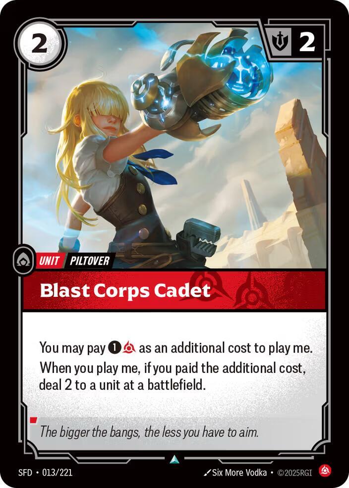 Blast Corps Cadet 013/221 (Spiritforged)  - Foil | Good Games Adelaide SA