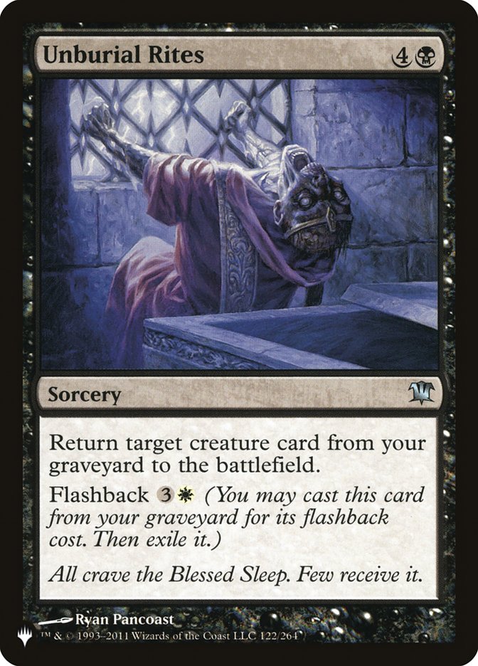 Unburial Rites 122/264 (The List Reprints)  | Good Games Adelaide SA