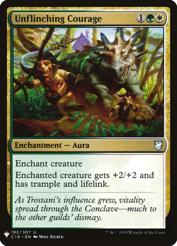 Unflinching Courage 192 (The List Reprints)  | Good Games Adelaide SA