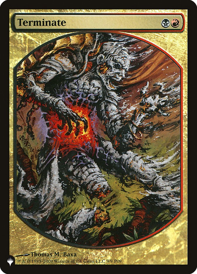 Terminate 9-Sep (The List Reprints)  | Good Games Adelaide SA