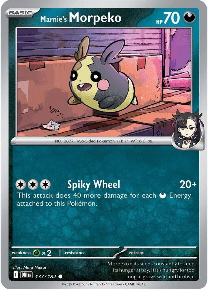 Marnie's Morpeko 137/182 (SV10: Destined Rivals)  | Good Games Adelaide SA