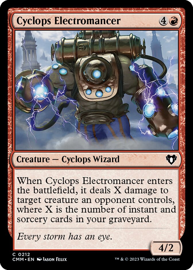 Cyclops Electromancer 212 (Commander Masters)  - Foil | Good Games Adelaide SA