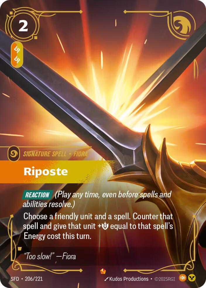 Riposte 206/221 (Spiritforged)  - Foil | Good Games Adelaide SA