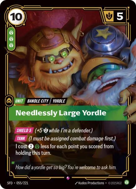 Needlessly Large Yordle 055/221 (Spiritforged)  - Foil | Good Games Adelaide SA