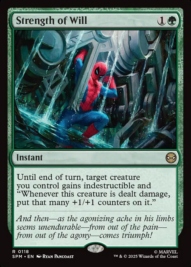 Strength of Will 118 (Marvel's Spider-Man)  - Foil | Good Games Adelaide SA