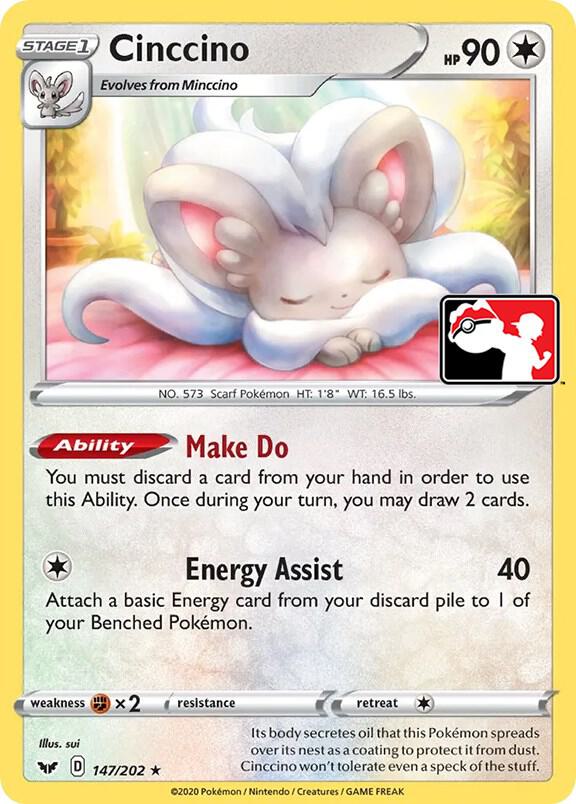 Cinccino Series 1 147/202 (Prize Pack Series Cards)  | Good Games Adelaide SA