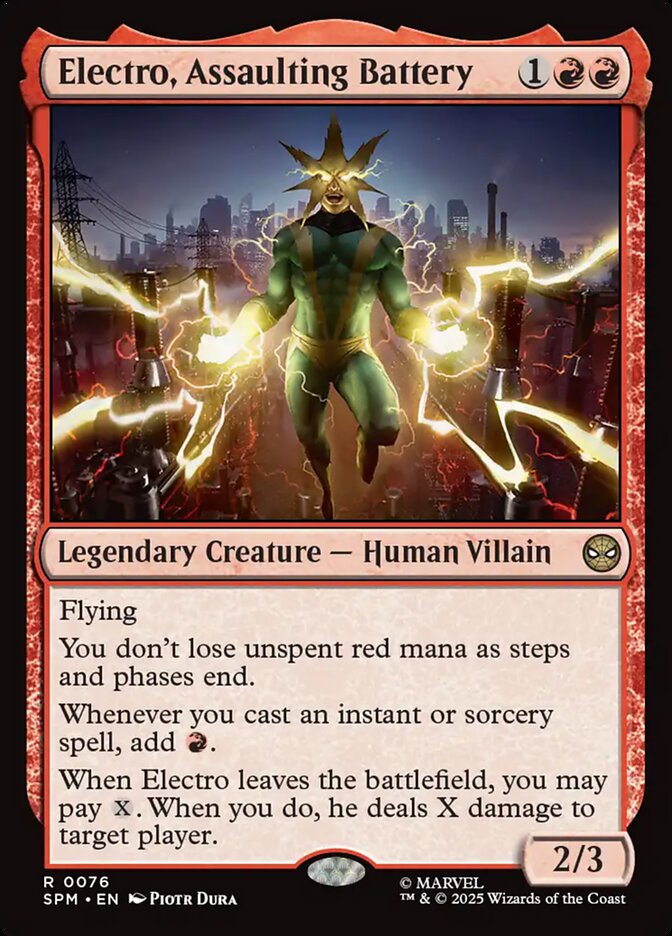 Electro, Assaulting Battery 76 (Marvel's Spider-Man)  - Foil | Good Games Adelaide SA