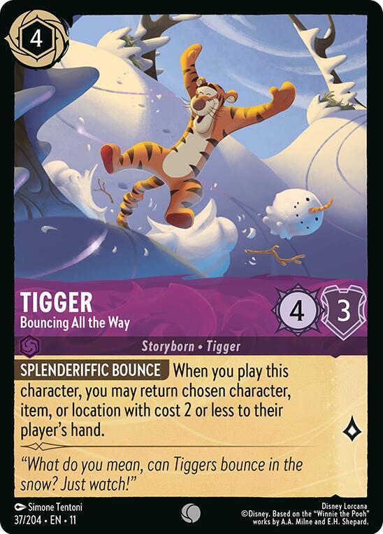 Tigger, Bouncing All the Way 37/204 (Winterspell)  | Good Games Adelaide SA