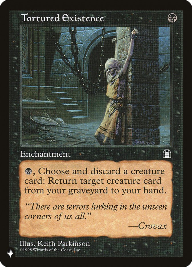 Tortured Existence  (The List Reprints)  | Good Games Adelaide SA