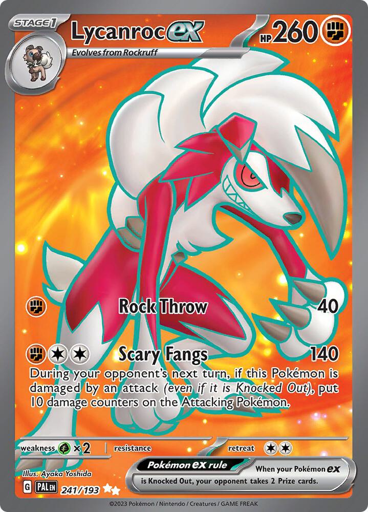 Lycanroc ex 241/193 (SV02: Paldea Evolved)  - Holofoil | Good Games Adelaide SA