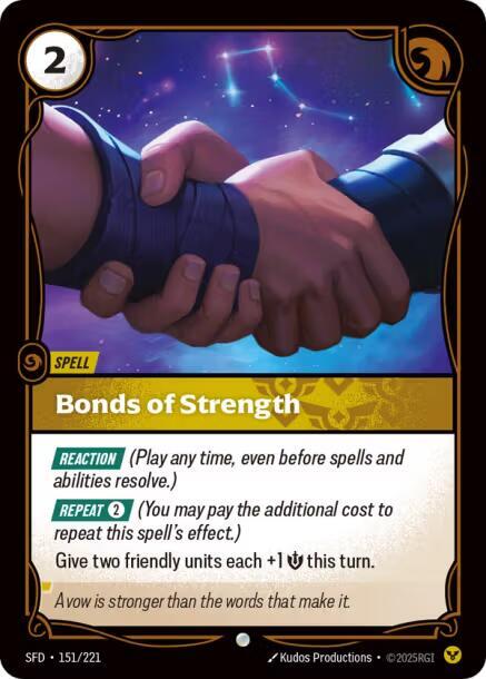 Bonds of Strength 151/221 (Spiritforged)  | Good Games Adelaide SA