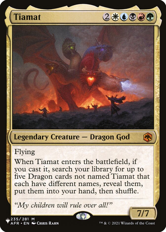 Tiamat 235/281 (The List Reprints)  | Good Games Adelaide SA