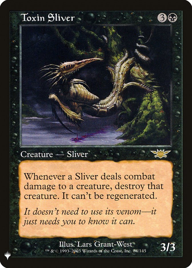 Toxin Sliver 84 (The List Reprints)  | Good Games Adelaide SA
