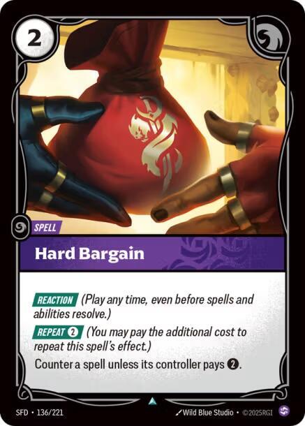 Hard Bargain 136/221 (Spiritforged)  | Good Games Adelaide SA