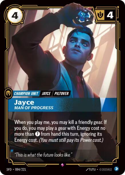 Jayce Man of Progress 084/221 (Spiritforged)  - Foil | Good Games Adelaide SA
