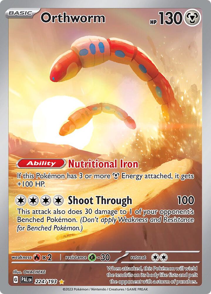 Orthworm 224/193 (SV02: Paldea Evolved)  - Holofoil | Good Games Adelaide SA