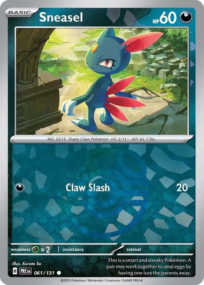 Sneasel 061/131 (SV: Prismatic Evolutions)  - Holofoil | Good Games Adelaide SA